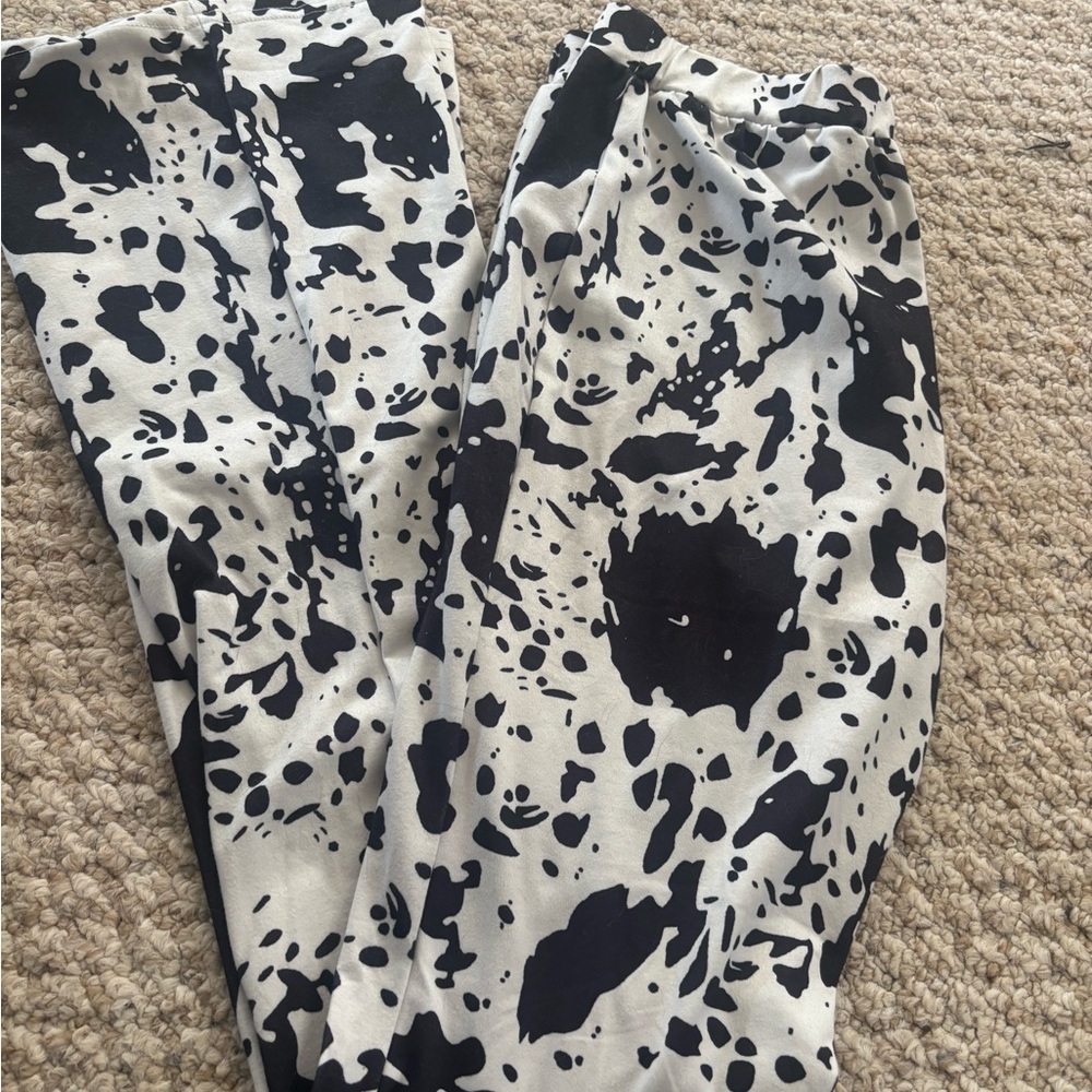 Stylish Black and White Patterned Women's Pants